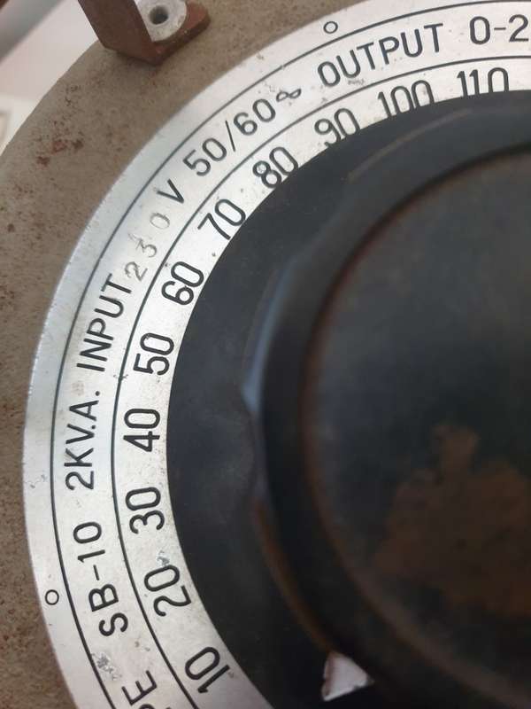 Variac / Variable Voltage Transformer Voltac Slideup SB-10