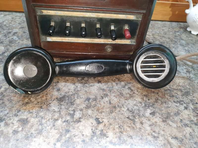 Vintage 1940's Dictograph Telephone Intercom Substation Phone 6 Keys Rare