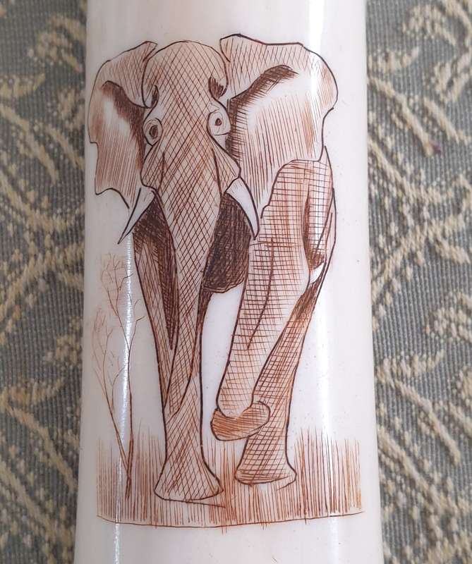 VINTAGE BONE PEPPER SHAKER