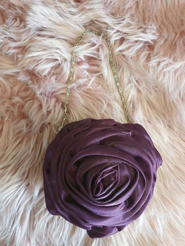 SMALL PURPLE EVENING BAG