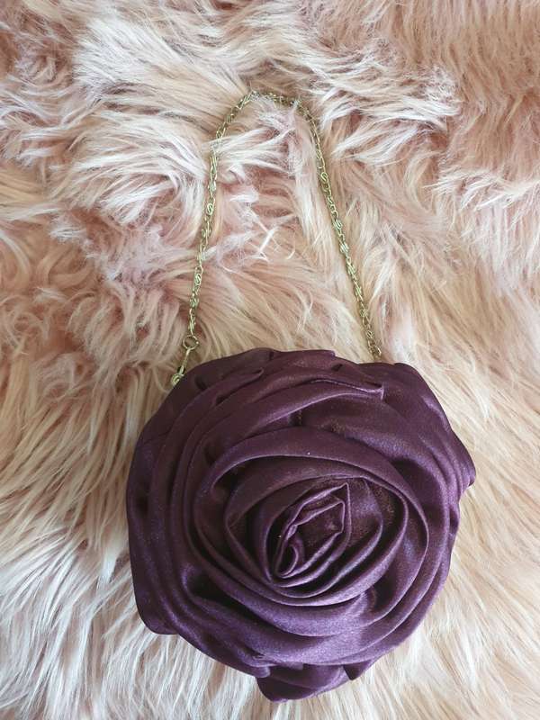 SMALL PURPLE EVENING BAG