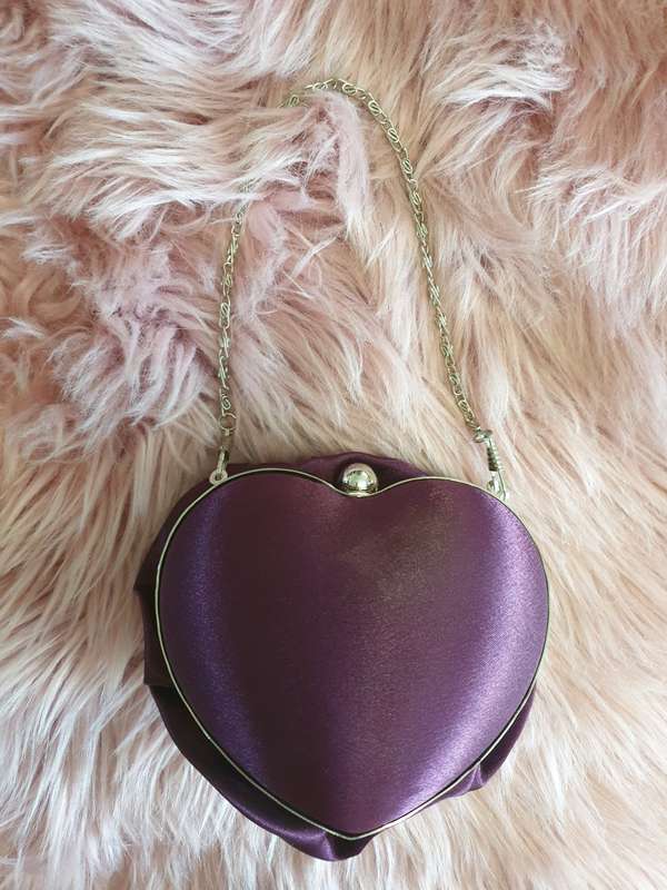 SMALL PURPLE EVENING BAG