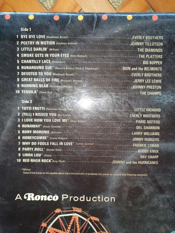 That'll Be The Day - Ronco presents 40 Smash Hits Based on the Film - Vinyl LP Record
