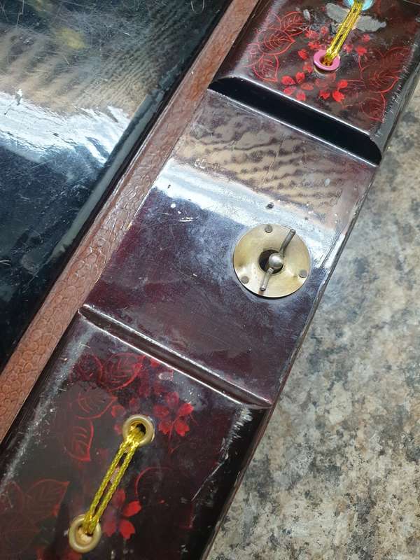 Japan Lacquer Album MOP Inlay Hand Painted Wood Vtg1950's  | MUSICAL |