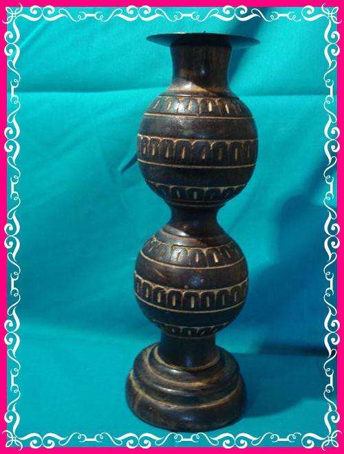 Beautifull Large Wooden Candle Holder