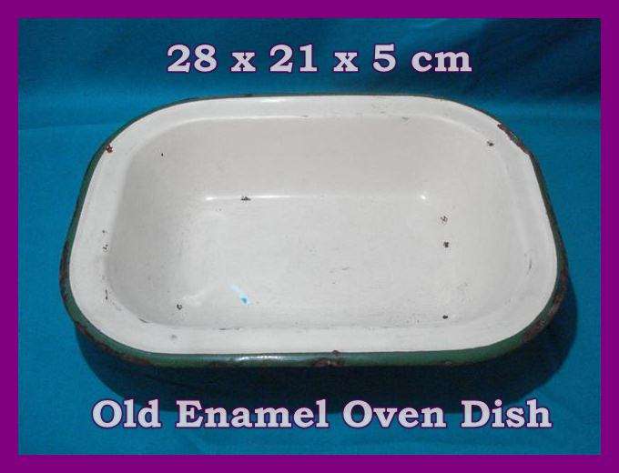 Old Enamel Oven Pan