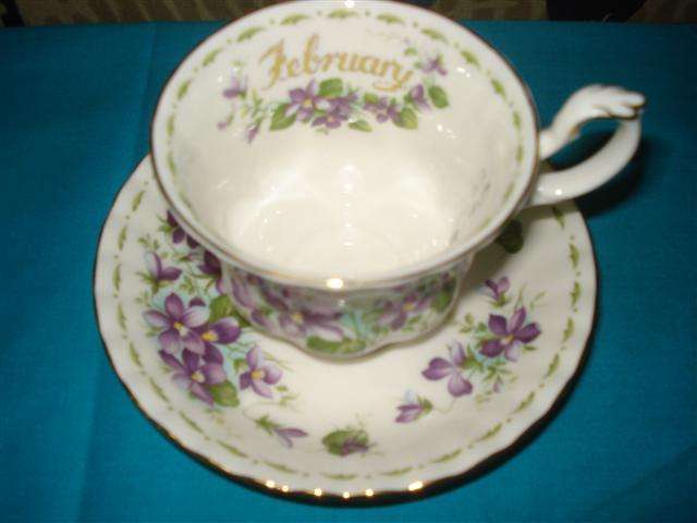 Royal Albert  February teacup and saucer (1970)