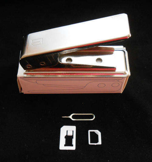 Nano SIM CARD CUTTER for IPHONE 5 / 5s With 2 FREE ADAPTERS Convert Card and 1 eject pin Free Shippi