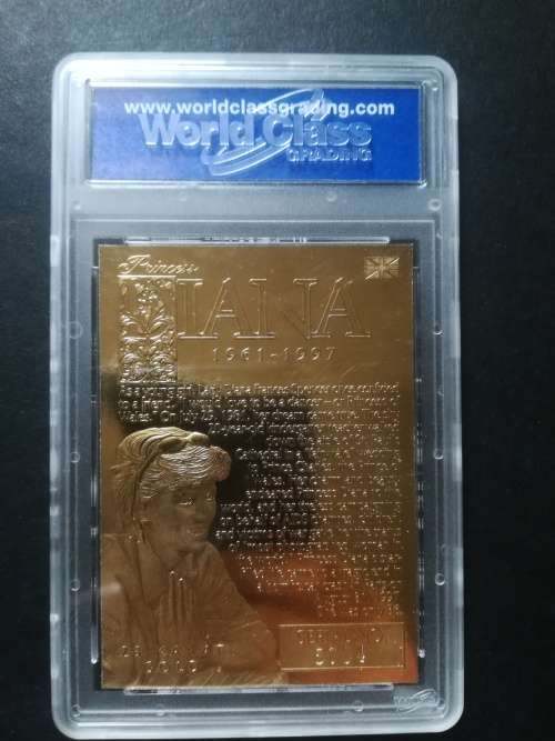 23ct Gold card - Princess Diana