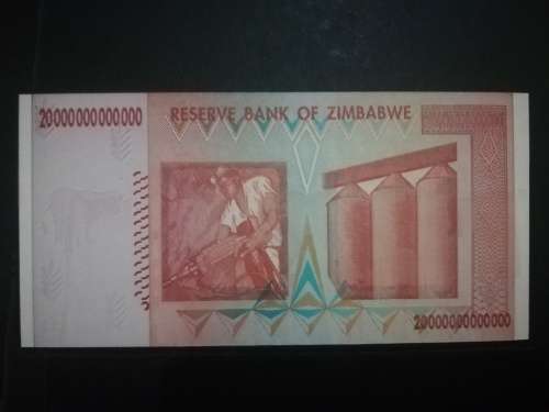 Uncirculated Ten, Twenty, Fifty Trillion Dollars Zimbabwe