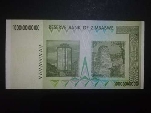 Uncirculated Ten, Twenty, Fifty Trillion Dollars Zimbabwe