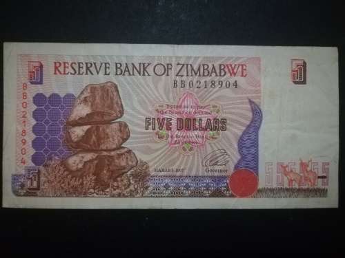 Five Dollars Zimbabwe
