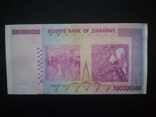 Five Hundred Million Dollars Zimbabwe