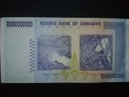 Ten Billion Dollars Zimbabwe