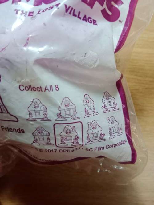 Mcdonalds 2017 Smurfs The Lost Village Light Purple House