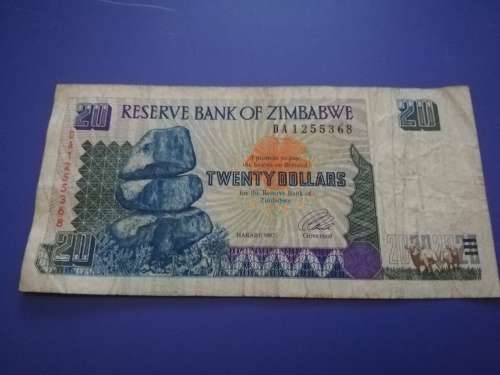 Twenty Dollars Zimbabwe