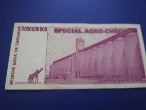 Five Billion Dollars Zimbabwe