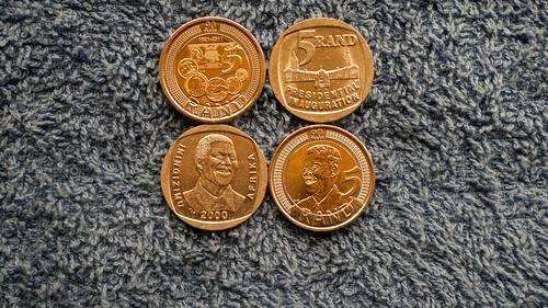 AWESOME Mandela Coin Set! 4 different coins. Have a look! Includes the rare 2000 Mandela coin