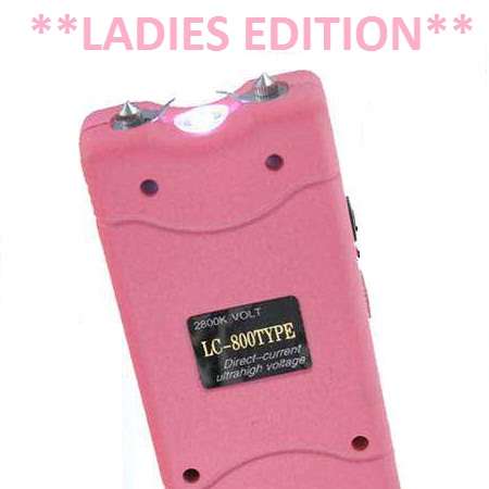 New High Powered Pink Tazer Stun gun Rechargeable -LADIES EDITION