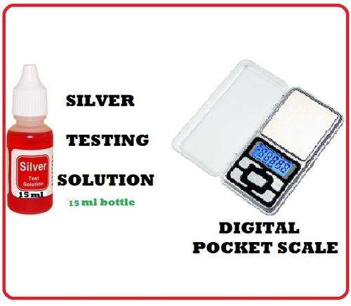 Silver testing and valuation kit