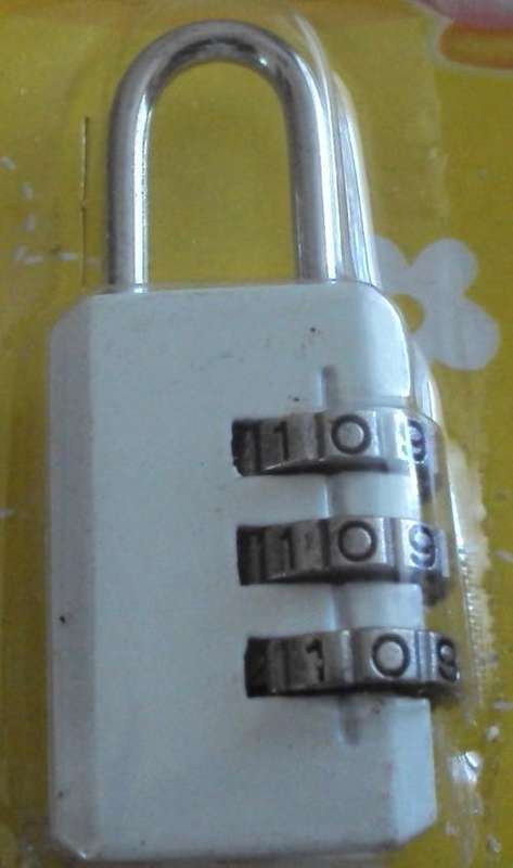 5 on auction!! Mini combination padlock- very small lock