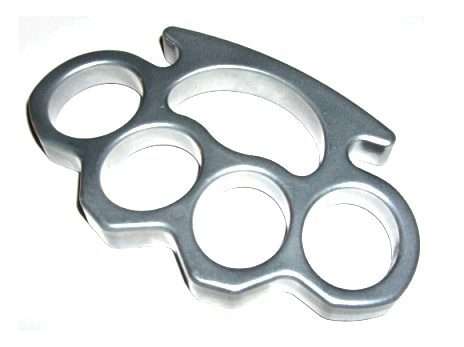 Heavy Duty Silver Knuckle Duster