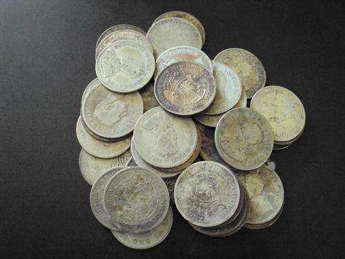 52 X 80% SILVER BULLION SA 2.5 SHILLING HALF CROWN COINS -bid or buy per coin