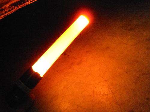 LED Traffic Control Safety Wand Multi-functional Red Signal Baton Zoom Strobe Light Torch