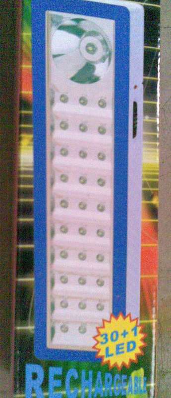 Rechargeable Energy saving Emergency 30 LED Lantern type Torch Light with backup battery bank