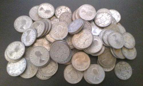 23 X 50% SILVER BULLION SA 2 SHILLING COINS -bid or buy per coin