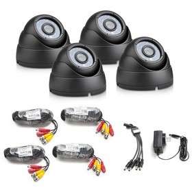 4 Channel cctv indoor Dome camera system with 2 weeks video recording playback(Hard drive included)