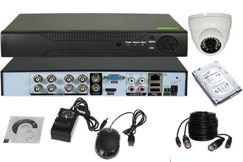 1 cctv camera recording system DIY kit  (hard drive included)