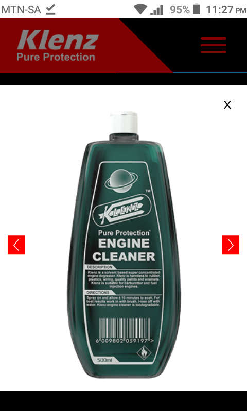 500ml Klenz Engine Cleaner Degreaser