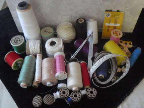 COTTONS AND OTHER SEWING RELATED ITEMS LOT !!!!!!!!!!!!