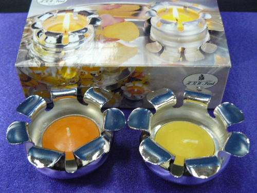 H.R.W.FINK SILVER PLATED FLOATING LIGHTS IN ORIGINAL BOX
