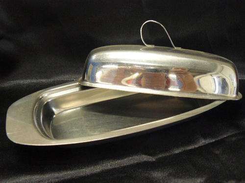 BUTTER DISH STAINLESS STEEL