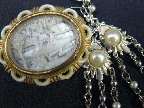 BROOCH AND EARRINGS