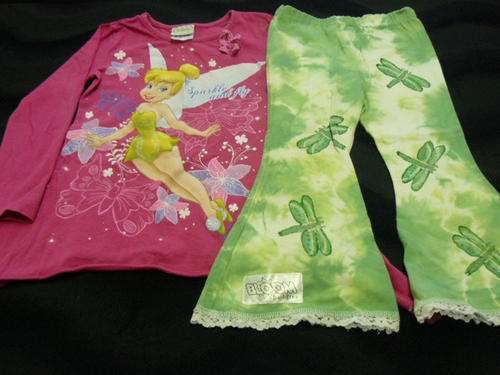DISNEY FAIRIES TOP AND BLOOM BUDDIES PANTS 3-4 YEARS