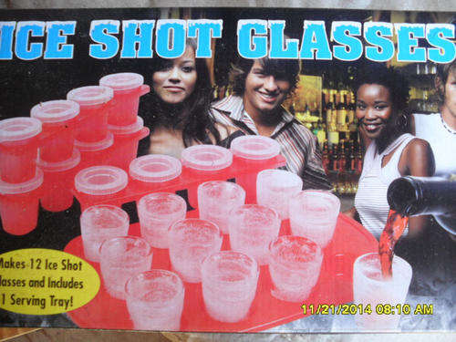 NICE ICE SHOT GLASS MAKER... 13PCE .SPICE UP YOUR PARTY