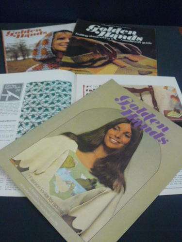 GOLDEN HANDS  - KNITTING DRESSMAKING & NEEDLECRAFT GUIDE MAGS