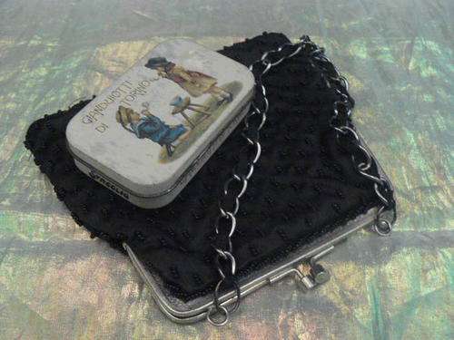 SATIN BEADDED BAG AND FREE GIFT