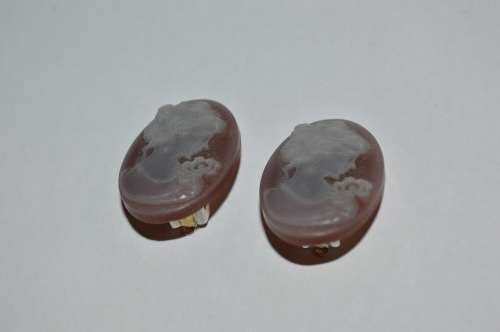CAMEO STYLE FASHION EARRINGS