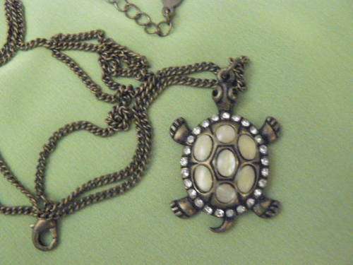 TURTLE PENDANT AND NECKLACE