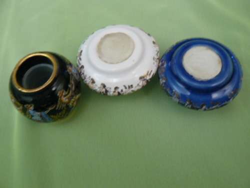 PORCELAIN PERFUME COMPACTS X 3
