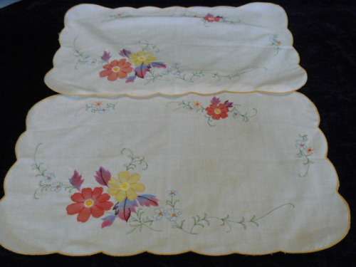 TWO TRAY CLOTHS