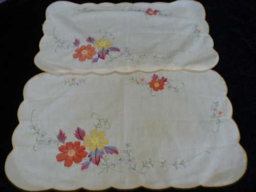 TWO TRAY CLOTHS