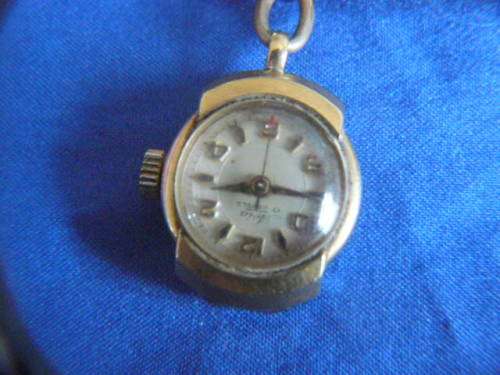WORKING GOLD PLATED TOP QUALITY AVIA-BROOCH-WATCH HAND WIND