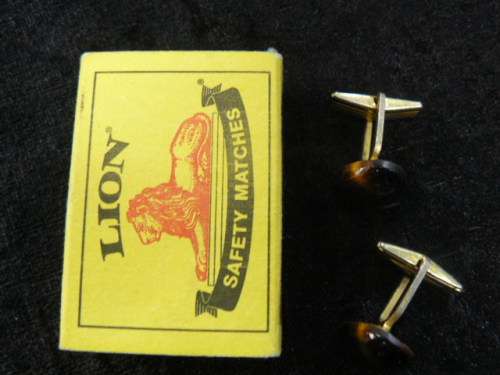TIGERS EYE CUFFLINKS