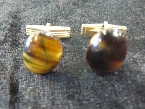 TIGERS EYE CUFFLINKS