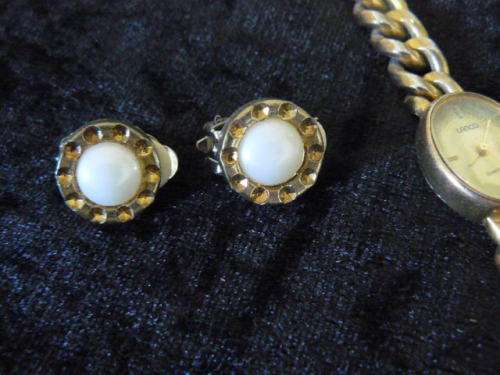 lanco ladies watch and 2 pairs of earings
